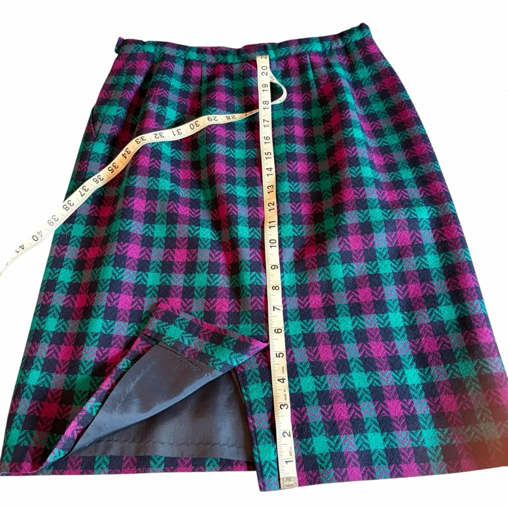 PENDLETON VINTAGE 100% WOOL BLAZER & SKI SKIRT SET SIZE 10 PETITE - Picture 10 of 10